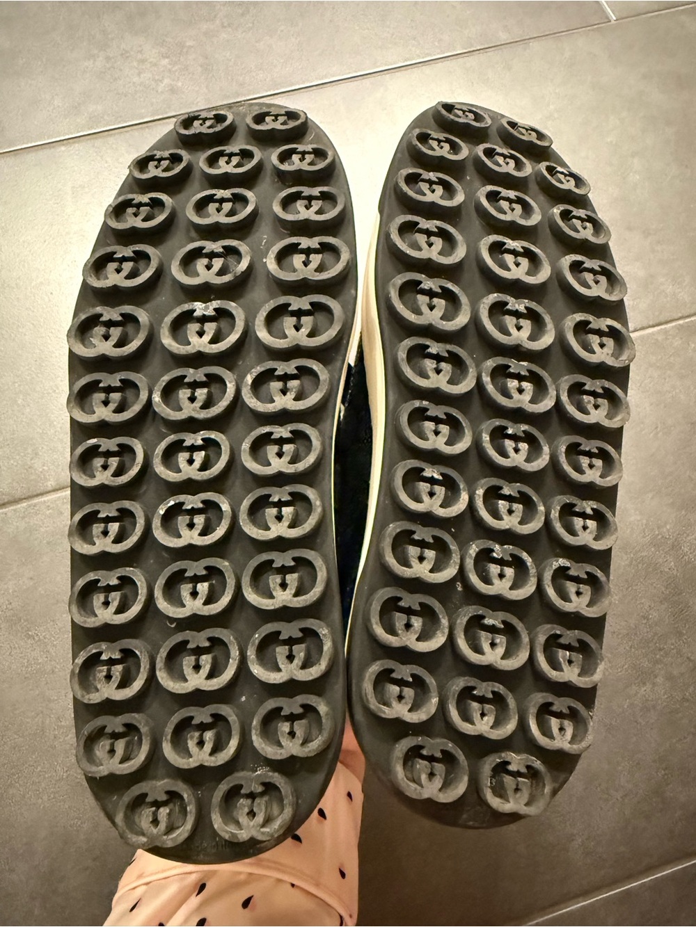 Gucci Denim crystal Lace Platform Sneakers - Picture 4 of 14